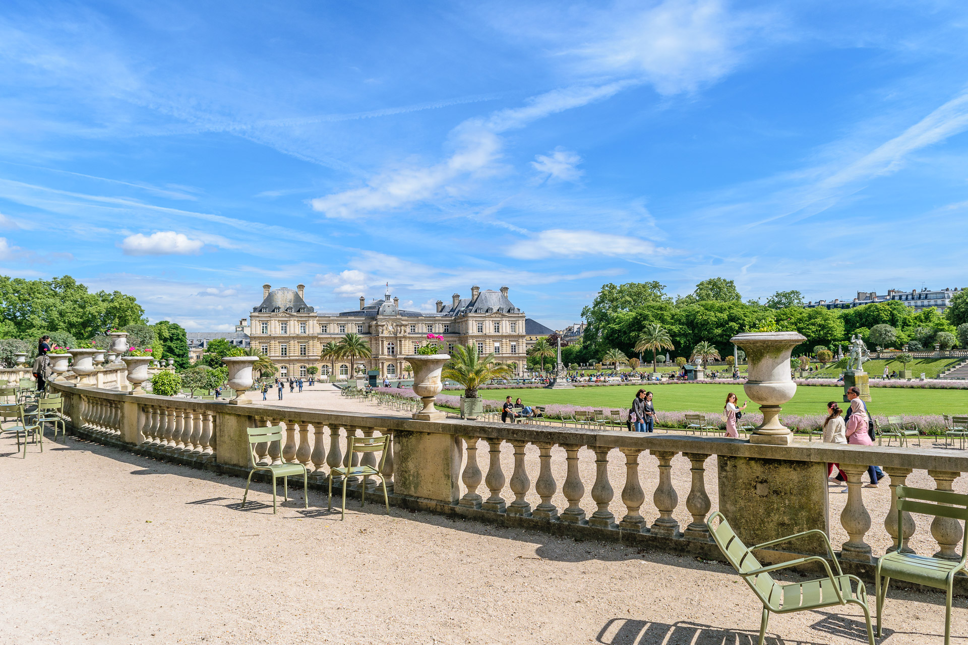 Jardin du Luxembourg Blick auf den Palais