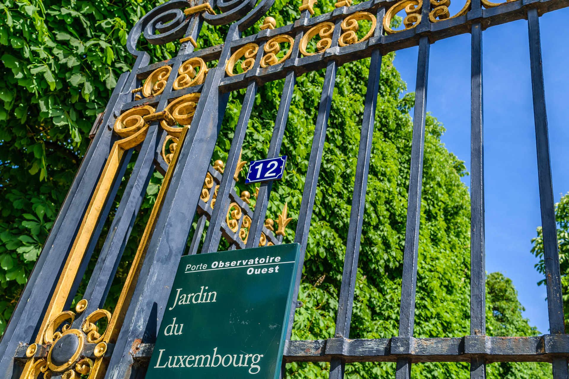 Eingang Vorpark Jardin du Luxembourg